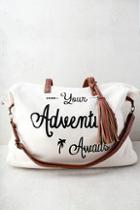 Lulus Adventure Ahead Tan And Cream Weekender
