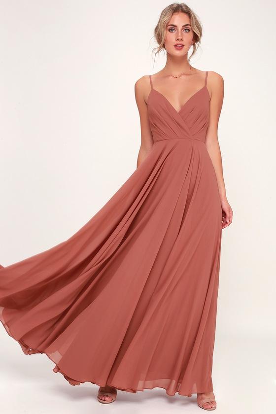 All About Love Rusty Rose Maxi Dress | Lulus