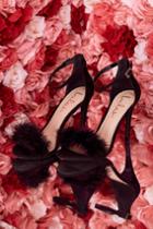 Valentina Black Feather Ankle Strap Heels | Lulus