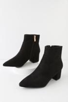 Sofia Black Suede Pointed Toe Ankle Booties | Lulus