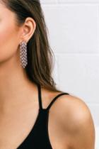 Sweet And Shimmer Rose Gold Rhinestone Earrings | Lulus