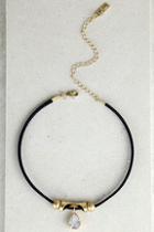 Lulus Gem Show Black And White Choker Necklace