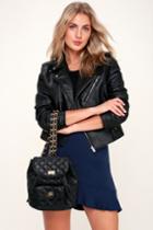 Street Chic Black Quilted Backpack | Lulus