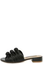 Kensie Kylee Black Knotted Slide Sandals