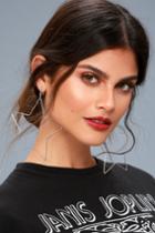 Lulus | Stellar Choice Silver Star Earrings