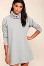 Lulus | Scheme Of Things Grey Long Sleeve Dress | Size X-small