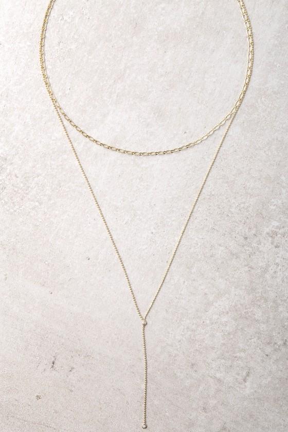 Lulus | In This Moment Gold Layered Necklace