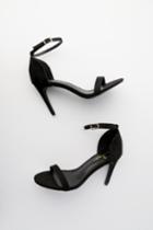 Ana Black Suede Ankle Strap Heels | Lulus