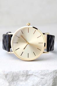 Lulus Time Tested Gold And Black Watch