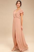 Lost In The Moment Blush Maxi Dress | Lulus