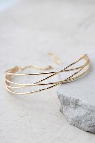 Tranloev Got It Good Gold Choker Necklace