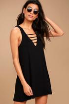 Lucy Love Cage Black Mini Dress