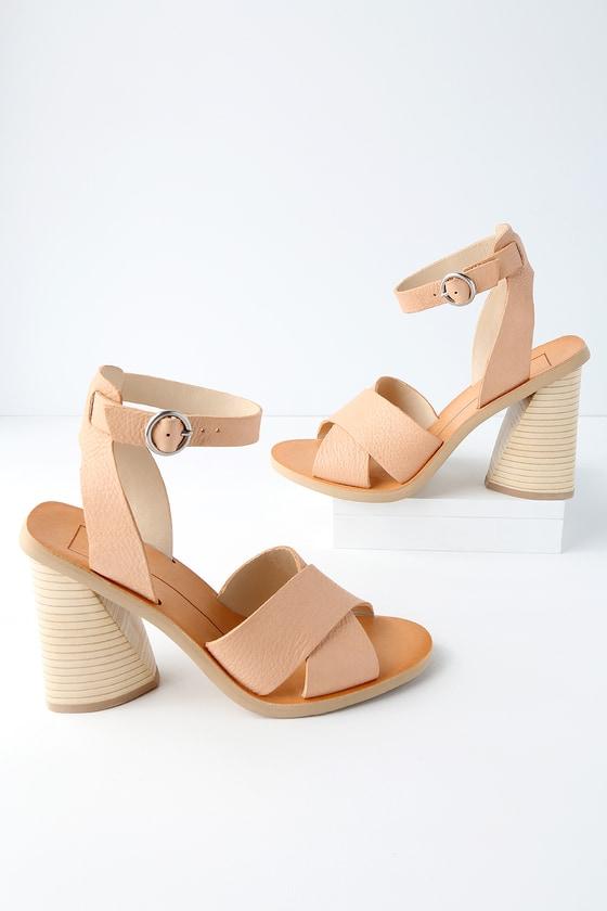 Dolce Vita Athena Natural Leather Ankle Strap Heels | Lulus