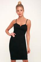 Gianna Black Sleeveless Bodycon Dress | Lulus