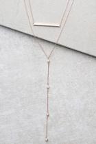 Lulus Kindness Rose Gold Layered Necklace