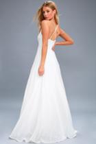Madalyn White Lace Maxi Dress | Lulus