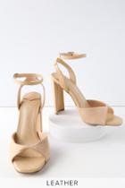 Tony Bianco Shiloh Blush Leather Ankle Strap Heels | Lulus
