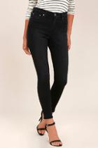 Pistola Step To The Beat Washed Black High-waisted Skinny Jeans