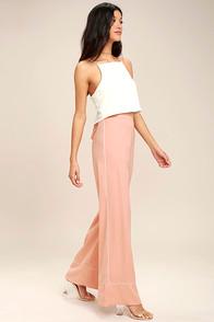 Re:named Welcoming Committee Blush Pink Wide-leg Pants