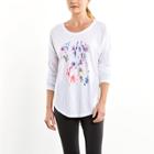 Lucy Graphic Long Sleeve Tee (floral Art)