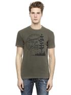 Dsquared2 The Big Log Printed Faded Cotton T-shirt