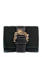 Roberto Cavalli Heroine Blossom Velvet & Nappa Bag