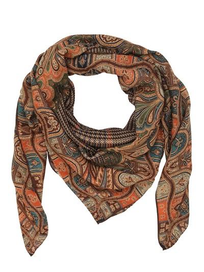 Etro Bombay Wool & Silk Blend Square Scarf