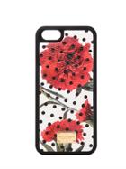 Dolce & Gabbana Printed Dauphine Leather Iphone 5 Case