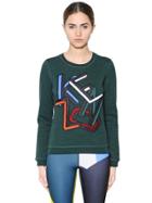 Kenzo Logo Embroidered Cotton Sweatshirt