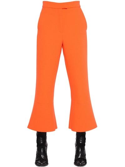 Msgm Flared Double Crepe Pants