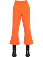 Msgm Flared Double Crepe Pants