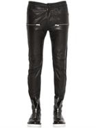 Perdre Haleine 15cm Nappa Leather & Light Denim Pants