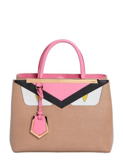 Fendi Mini 2jour Monster Animation Leather Bag