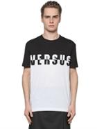 Versus Laser-cut Logo Cotton Jersey T-shirt
