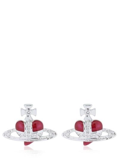 Vivienne Westwood Heart Orbit Earrings