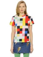 Au Jour Le Jour Square Printed Cotton Jersey T-shirt