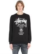 Stussy World Tour Cotton Blend Sweatshirt