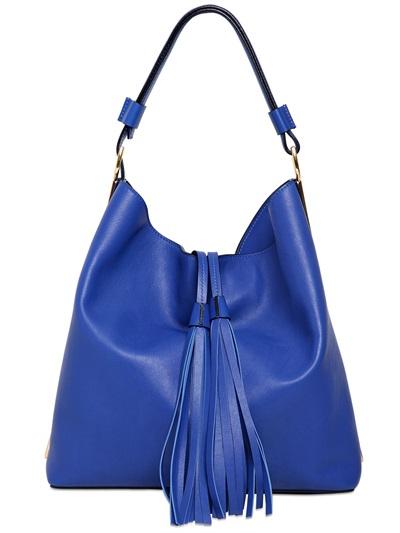 Marni - Leather Bucket Bag With Metal Details