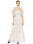 Temperley London Embroidered Chiffon & Tulle Dress