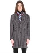 Up To One Psychedelic Wool Blend Jacquard Coat