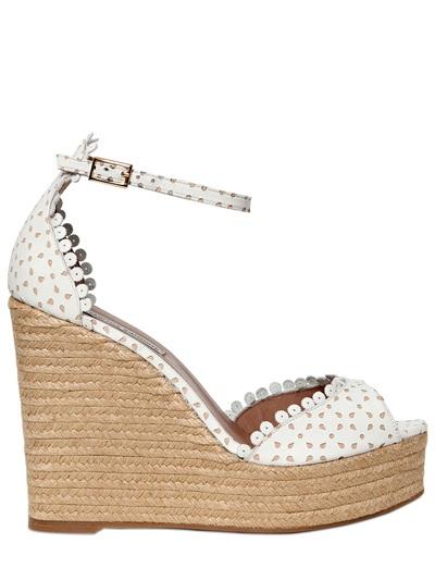 Tabitha Simmons 130mm Harp Perforated Leather