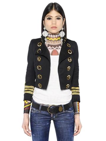 Dsquared2 Wool Military Jacket