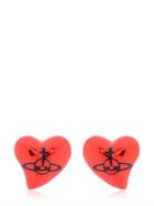 Vivienne Westwood Heart Stud Earrings