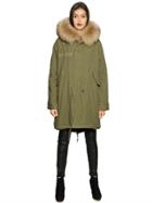 Mr & Mrs Italy Canvas Parka W/ Lapin & Murmansky Fur