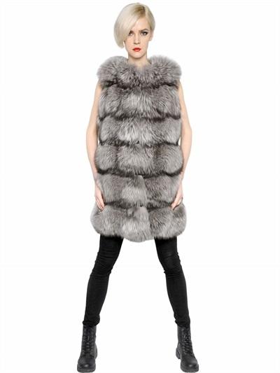 Yves Salomon Fox & Goat Fur Vest