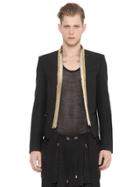 Balmain Embellished Cotton Gabardine Jacket