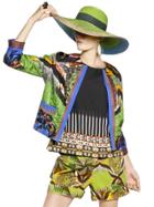 Etro Pleated Printed Silk Jacket