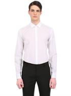 Daniele Alessandrini Grey Slim Fit Stretch Cotton Poplin Shirt