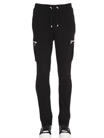 Balmain Cargo Cotton Jogging Pants