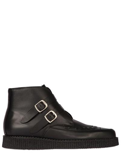 Underground Bowie Brushed Leather Boots